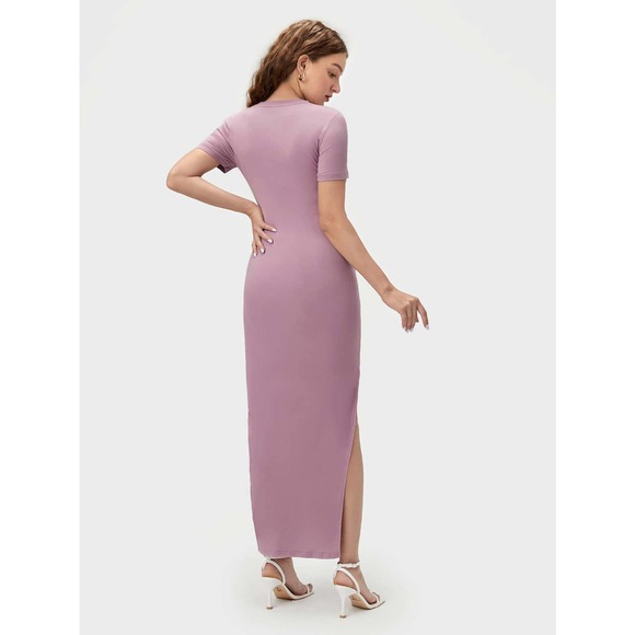 BASICS Maternity Split Thigh Bodycon Dress - Picture 6 of 11